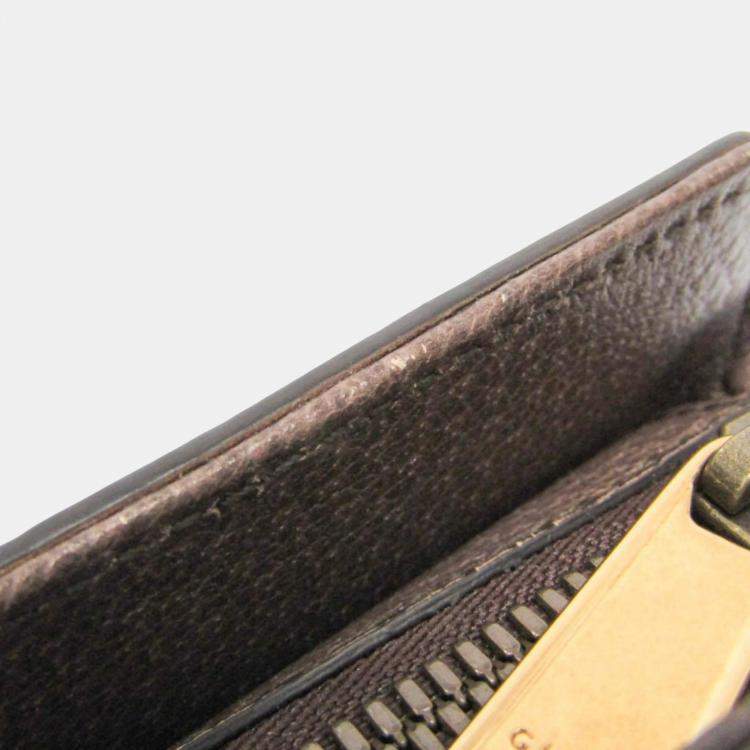 Pre Owned Gucci Beige Brown Medium GG Supreme Shoulder Bag