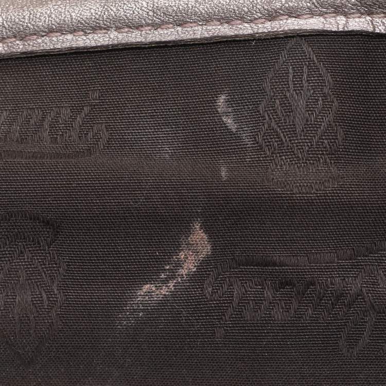 Pre Owned Gucci Nude Pink Imprime Canvas Shopper Tote