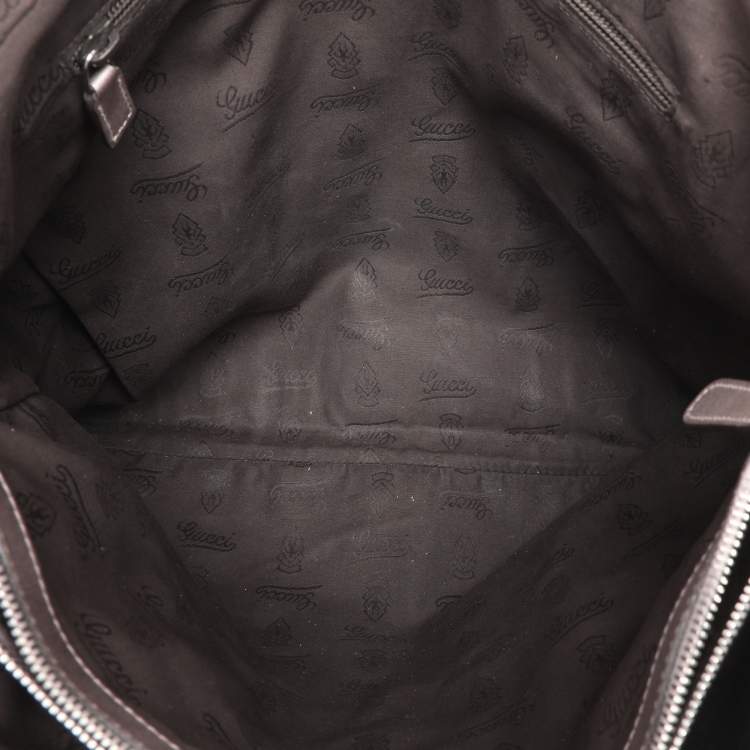 Pre Owned Gucci Nude Pink Imprime Canvas Shopper Tote