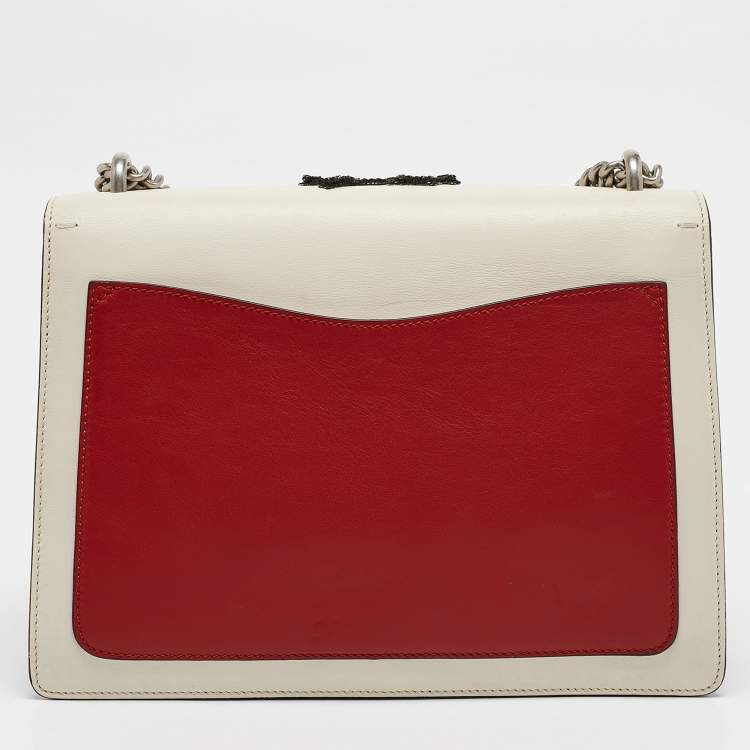 Pre Owned Gucci Tricolor Leather Medium Bee Embellished Dionysus Shoulder Bag