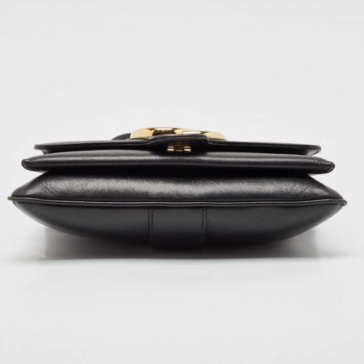 Pre Owned Gucci Black Leather Small Arli Crossbody Bag