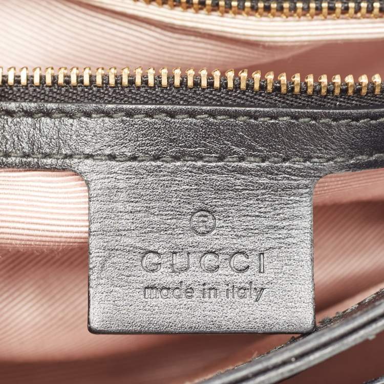 Pre Owned Gucci Black Leather Small Arli Crossbody Bag