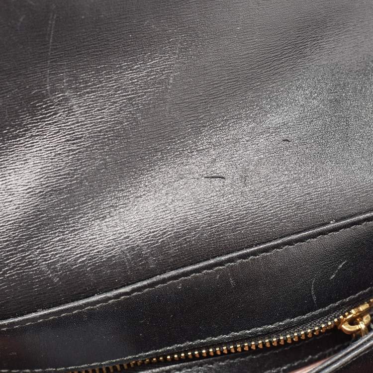 Pre Owned Gucci Black Leather Small Arli Crossbody Bag