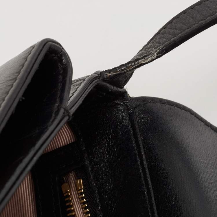 Pre Owned Gucci Black Leather Small Arli Crossbody Bag