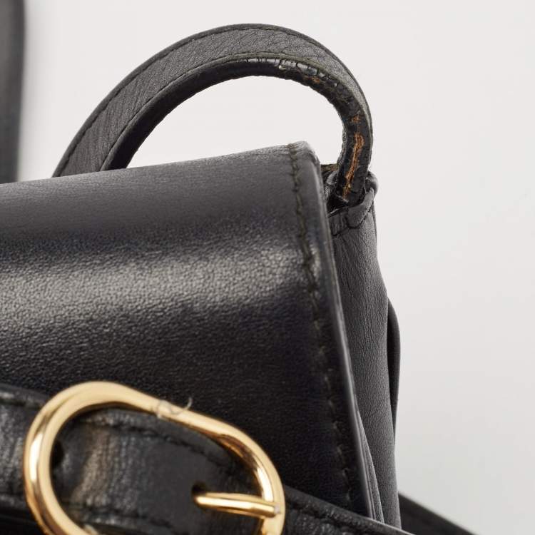 Pre Owned Gucci Black Leather Small Arli Crossbody Bag