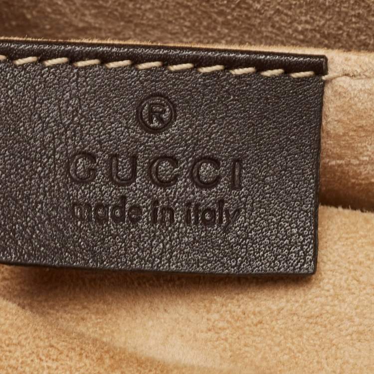 Pre Owned Gucci Cream Python Medium Dionysus Bamboo Top Handle Bag