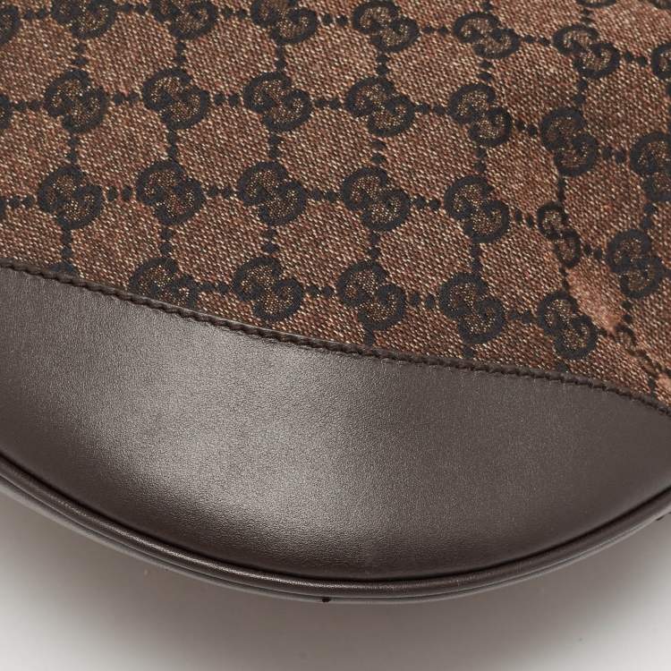 Pre Owned Gucci Brown GG Canvas Shoulder Bag