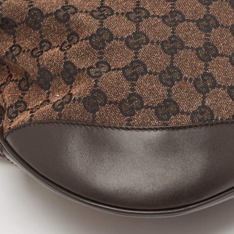 Pre Owned Gucci Brown GG Canvas Shoulder Bag