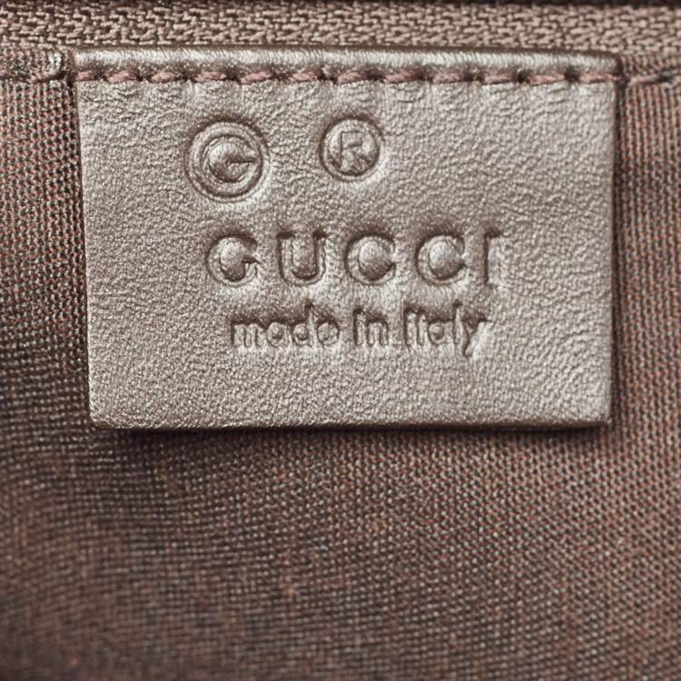 Pre Owned Gucci Brown GG Canvas Shoulder Bag