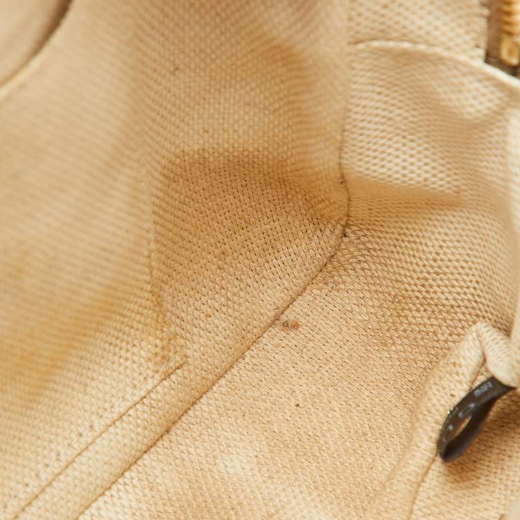 Pre Owned Gucci Metallic Beige Leather Small Soho Shoulder Bag