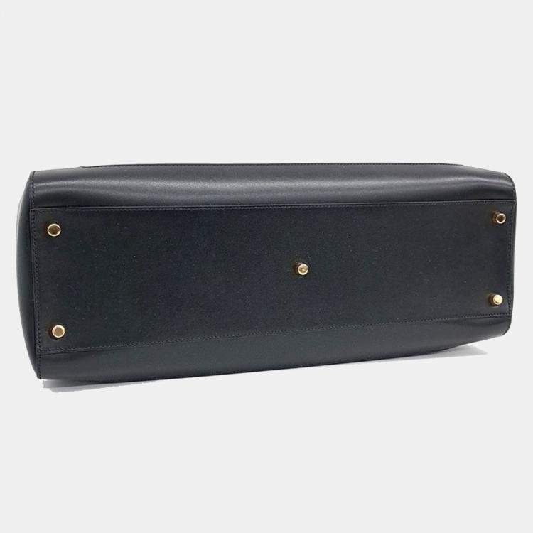 مملوكة مسبقًا Gucci Black Leather Jackie 1961 Large Tote Bag