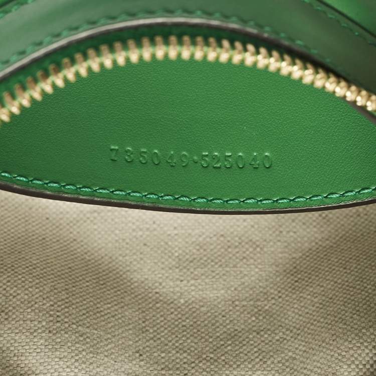Pre Owned Gucci Green GG Matelasse Leather Small Shoulder Bag