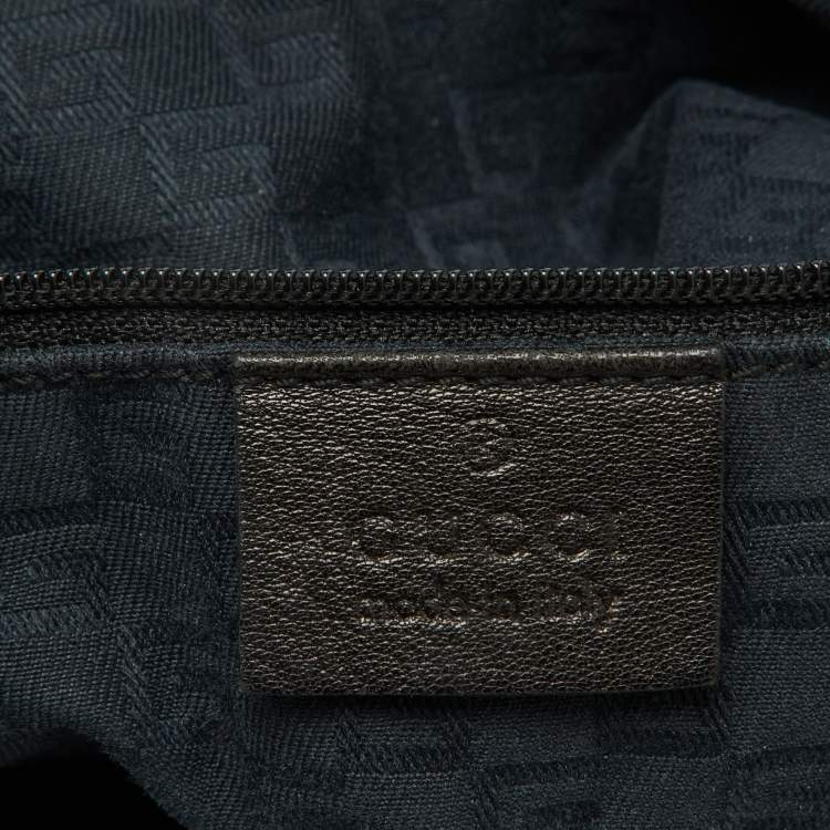 مملوكة مسبقًا Gucci Black Leather Hobo