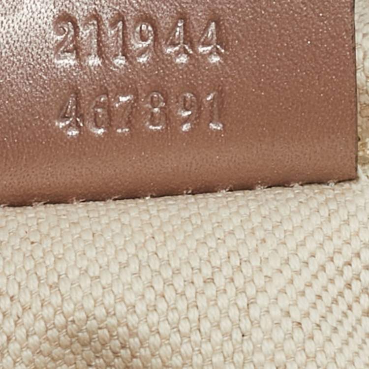 Pre Owned Gucci Metallic Pink Guccissima Leather Medium Sukey Tote