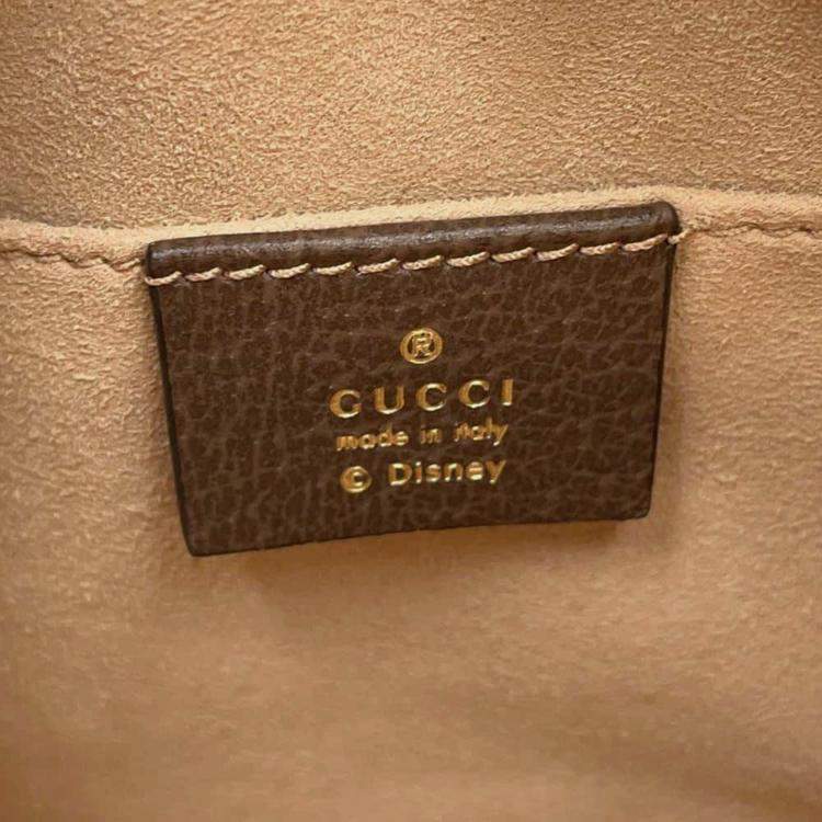 مملوكة مسبقًا Gucci Disney Gg Supreme Shoulder Bag Donald Duck Beige/Brown Pvc Leather
