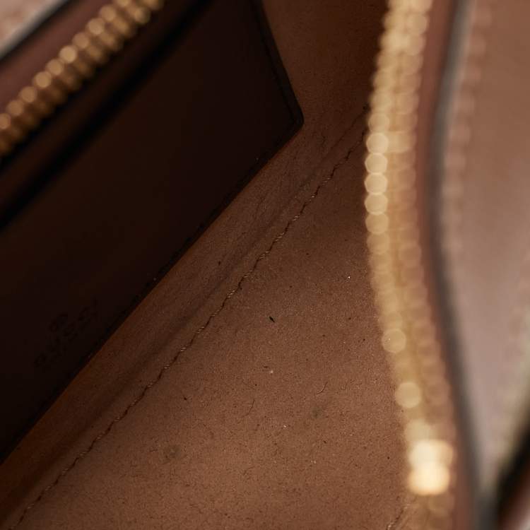 Pre Owned Gucci Beige/Ebony GG Supreme Canvas Mini Ophidia Shoulder Bag
