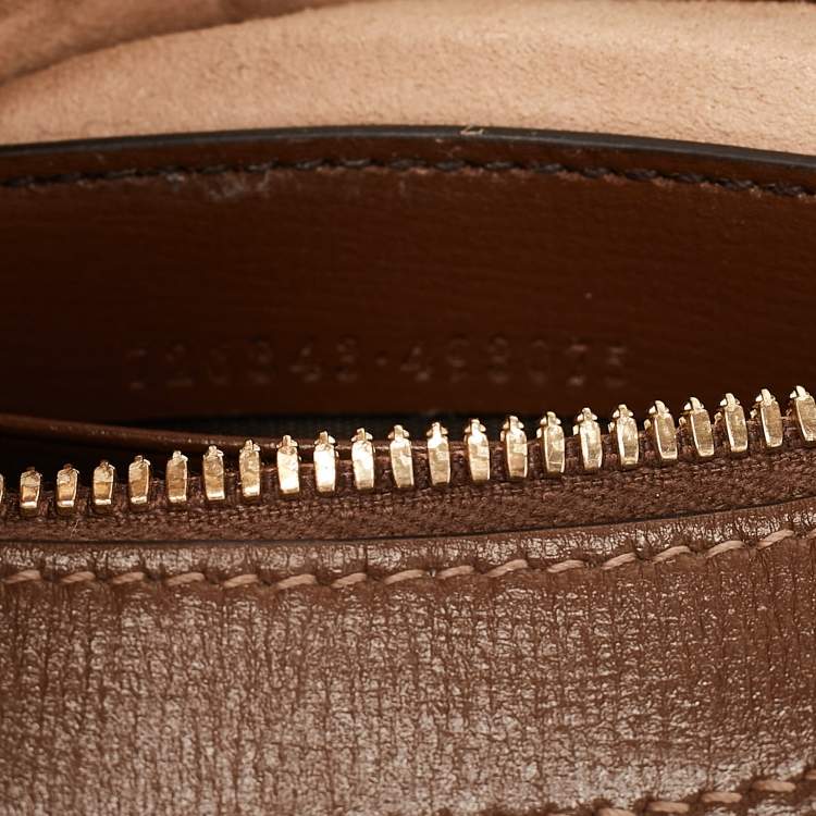 Pre Owned Gucci Beige/Ebony GG Supreme Canvas Mini Ophidia Shoulder Bag