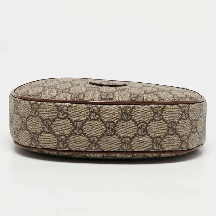 Pre Owned Gucci Beige/Ebony GG Supreme Canvas Mini Ophidia Shoulder Bag