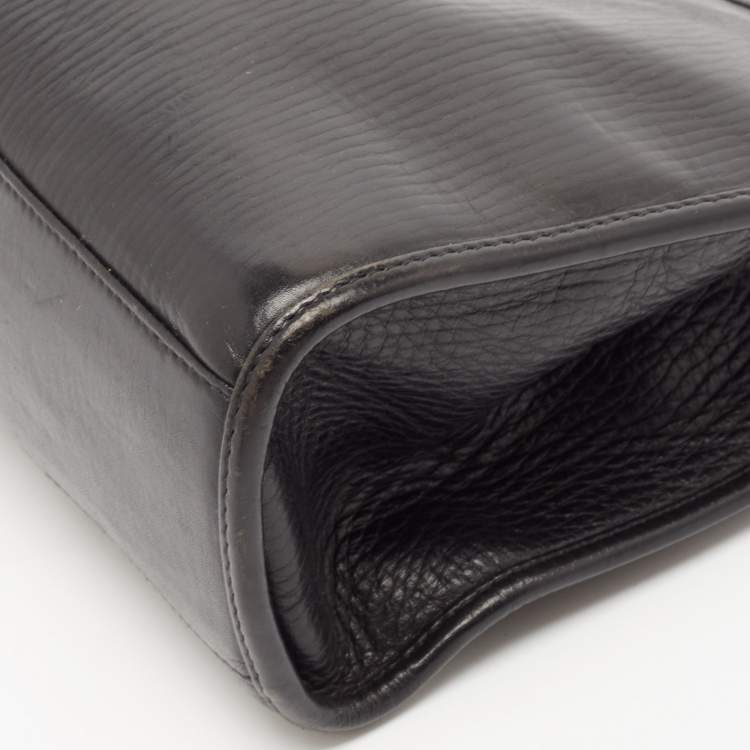 Pre Owned Gucci Black Leather Jackie Bardot Bag