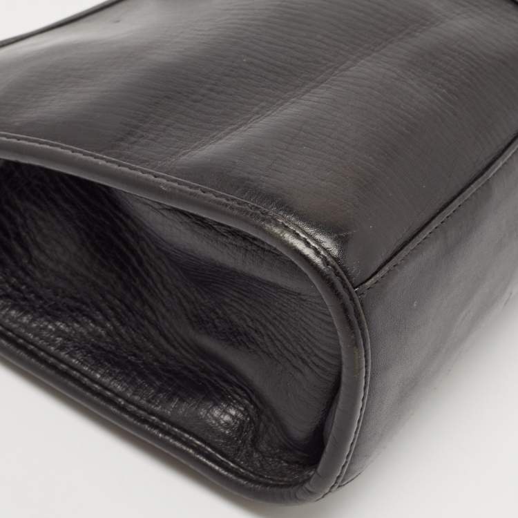 Pre Owned Gucci Black Leather Jackie Bardot Bag