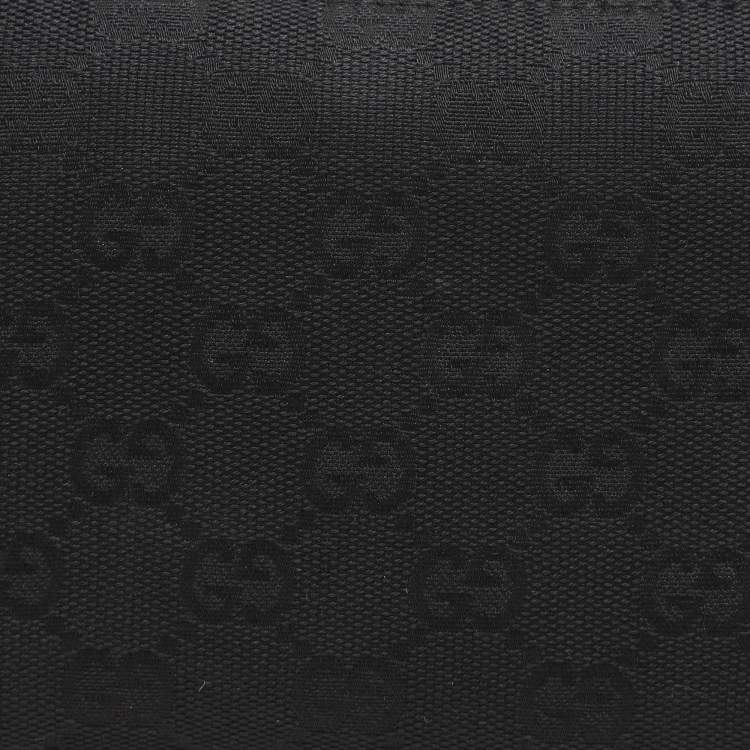 Pre Owned Gucci Black GG Canvas Pochette Bag