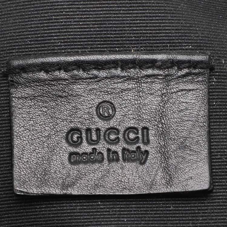 Pre Owned Gucci Black GG Canvas Pochette Bag