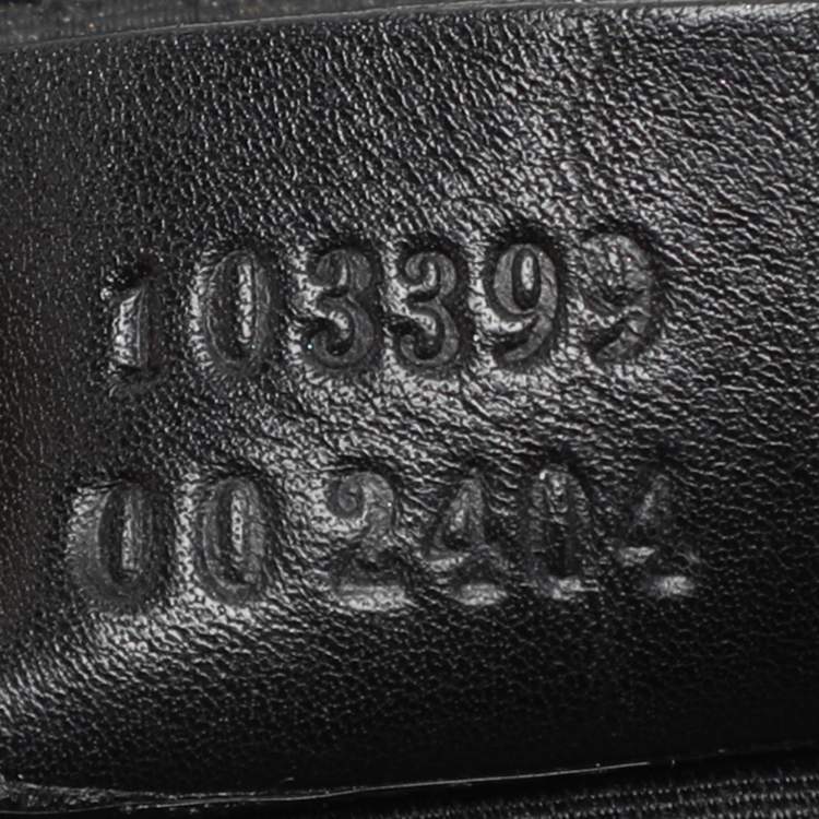 Pre Owned Gucci Black GG Canvas Pochette Bag