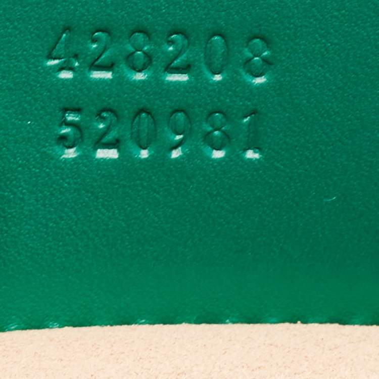 Pre Owned Gucci Green Guccissima Leather Medium Padlock Top Handle Bag