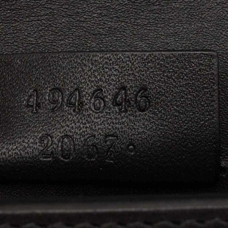 مملوكة مسبقًا Gucci Black Leather Super Mini Sylvie Chain Shoulder Bag