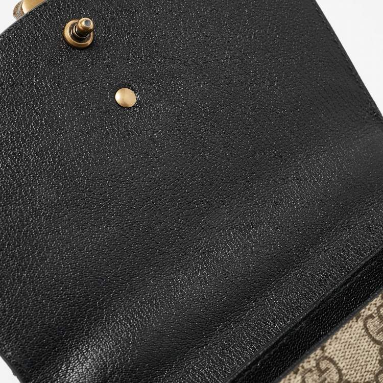 Pre Owned Gucci Multicolor GG Canvas Mini Pearl Fox Bamboo Top Handle Bag 