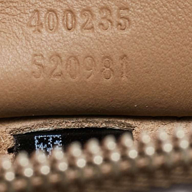 Pre Owned Gucci Beige GG Supreme Canvas and Suede Medium Crystal/Sequins Embellished Dionysus Shoulder Bag