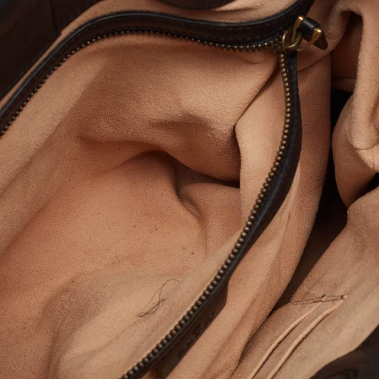مملوكة مسبقًا Gucci Black Matelassé Leather Medium GG Marmont Tote