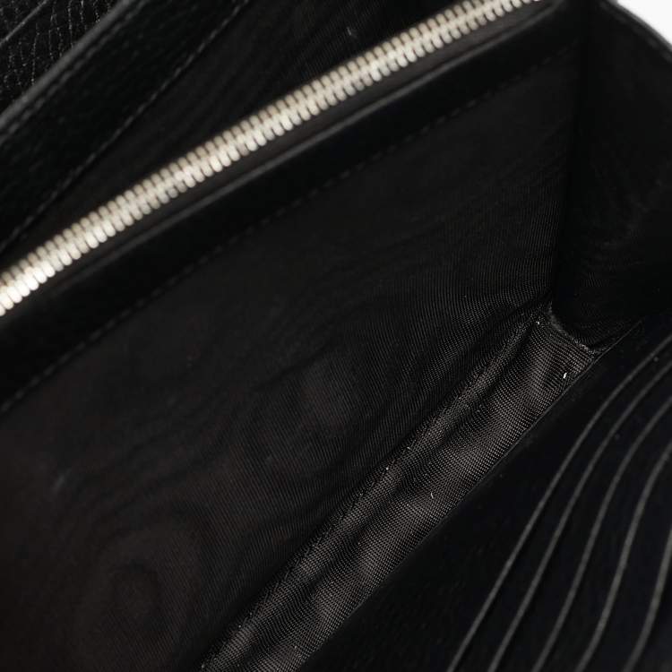 Pre Owned Gucci Black Leather Dionysus Wallet On Chain