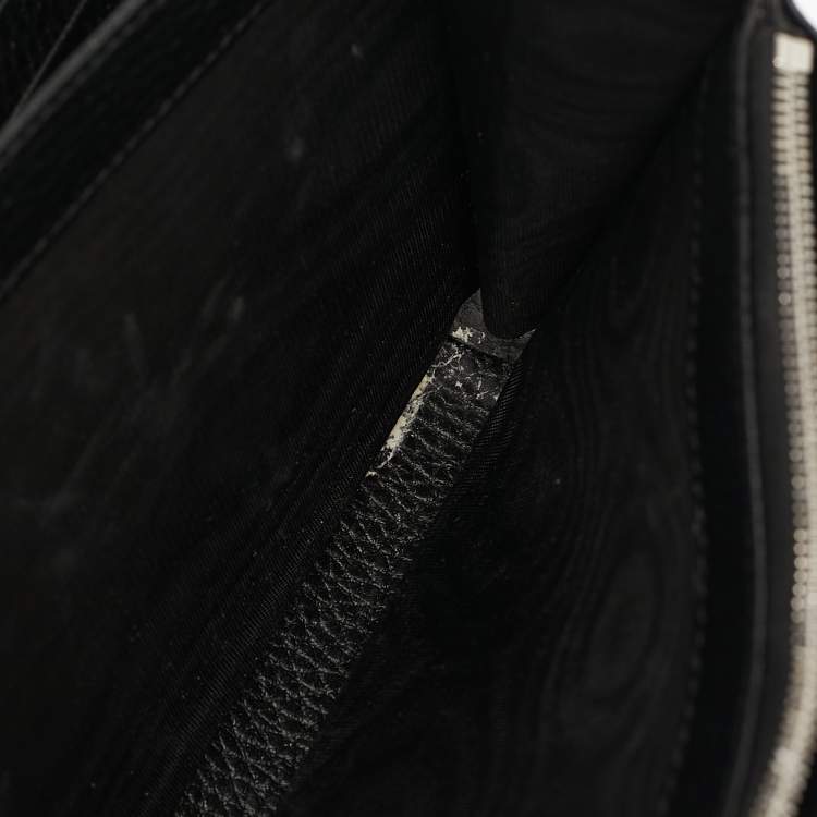 Pre Owned Gucci Black Leather Dionysus Wallet On Chain