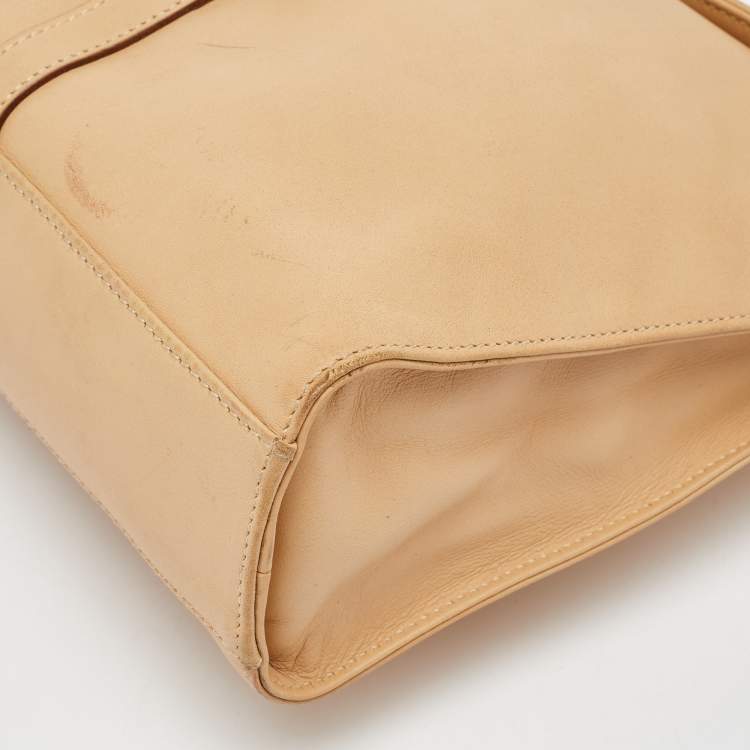 Pre Owned Gucci Beige Leather Jackie Shoulder Bag
