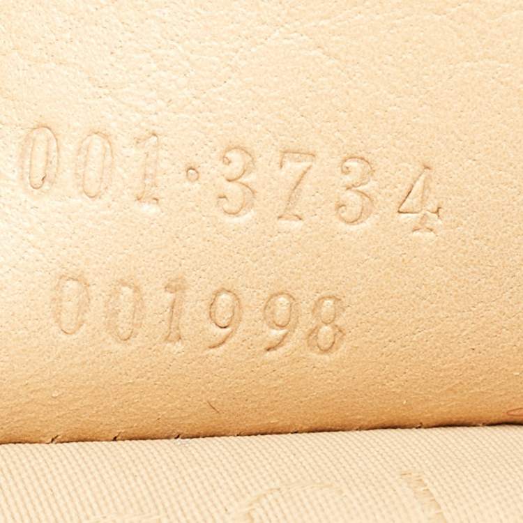 Pre Owned Gucci Beige Leather Jackie Shoulder Bag