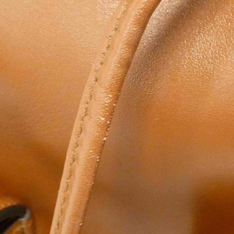 Pre Owned Gucci Brown Leather Bamboo Backpack