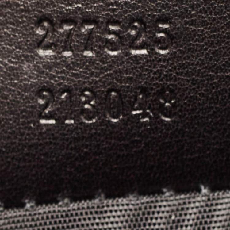 مملوكة مسبقًا Gucci Black Crocodile Interlocking G Long Clutch