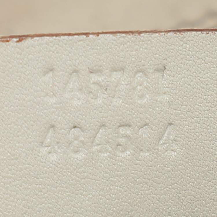 Pre Owned Gucci Cream Guccissima Leather Punch Hobo