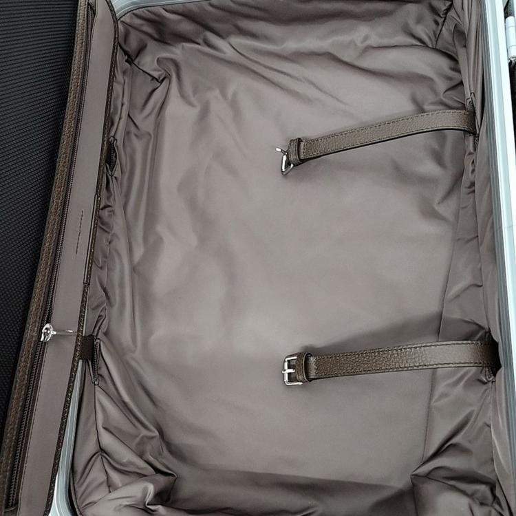 Pre Owned Gucci Beige Coated Canvas Porter Cabin Plus Trolley bag