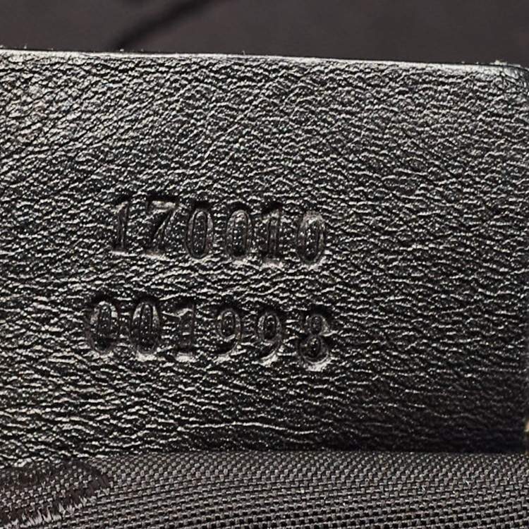 Pre Owned Gucci Black Coated Fabric and Leather Dialux Britt Boston Bag