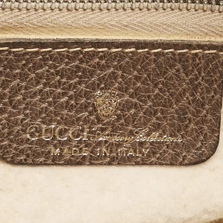 Pre Owned Gucci Beige/Brown GG Supreme Canvas and Leather Medium Ophidia Crossbody Bag