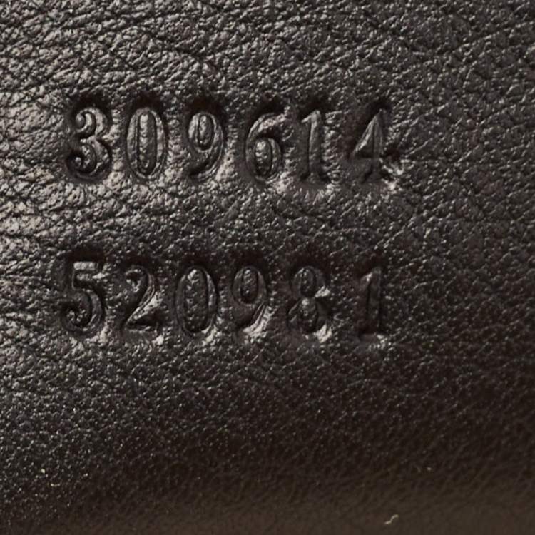 مملوكة مسبقًا Gucci Black Microguccissima Patent Leather Nice Dome Bag