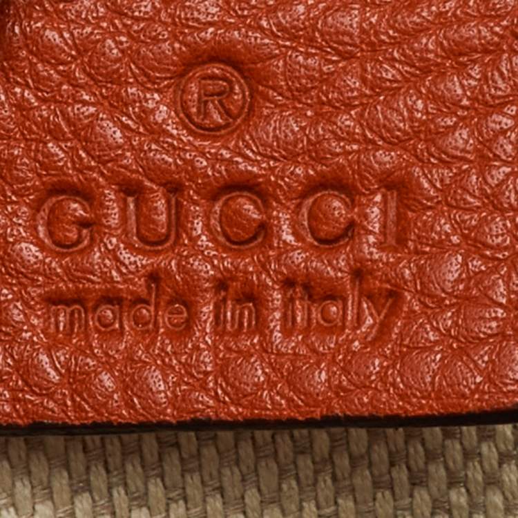 Pre Owned Gucci Orange Leather Small Soho Disco Crossbody Bag
