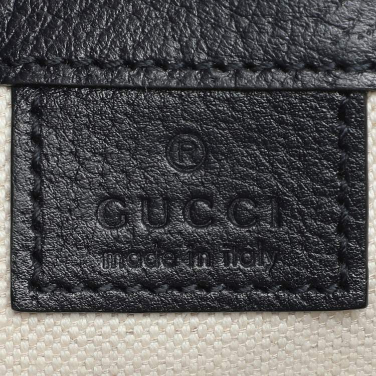 Pre Owned Gucci Blue/Beige GG Supreme Canvas and Leather Mini Ophidia Drawstring Bucket Bag