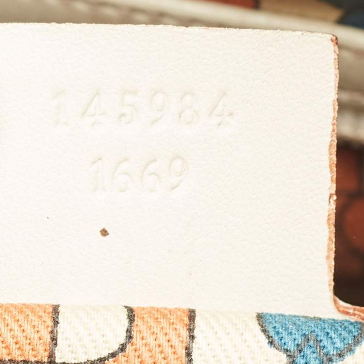 Pre Owned Gucci Off White Guccissima Leather Punch Tote