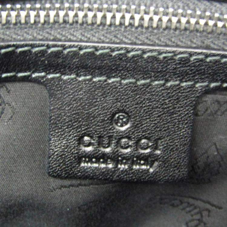 Pre Owned Gucci Beige and Black GG Twins Canvas Tote Bag