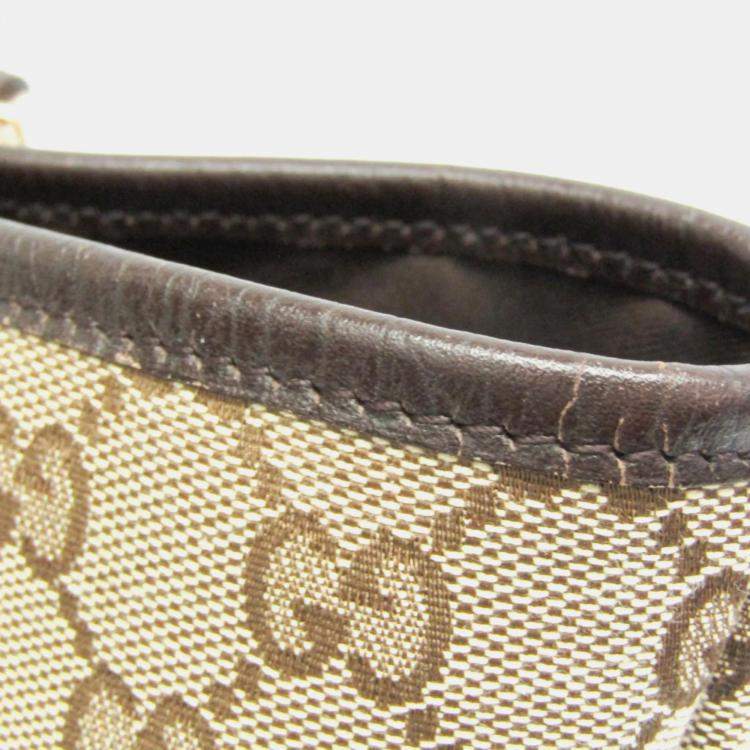 Pre Owned Gucci Beige GG Canvas Sherry Tote Bag