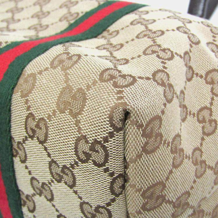 Pre Owned Gucci Beige GG Canvas Sherry Tote Bag