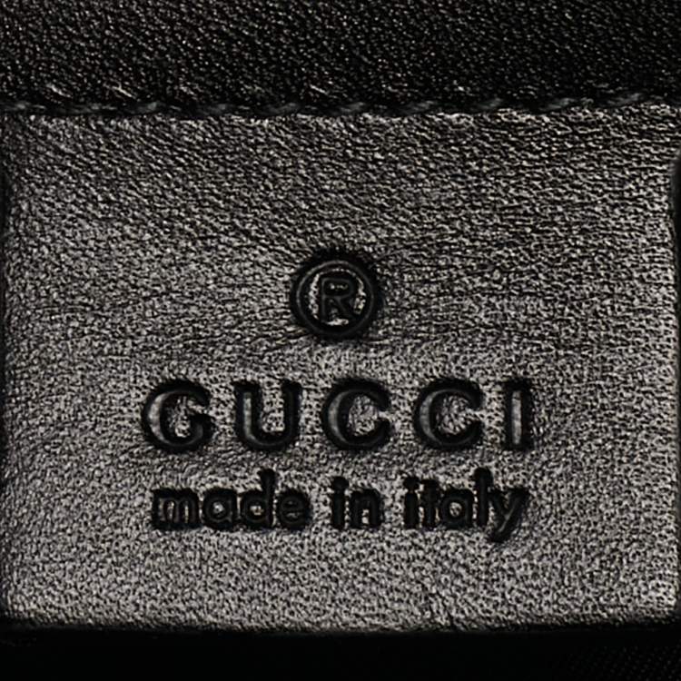 Pre Owned Gucci Red Nylon Web L'Aveugle Par Amour Embroidered Backpack 